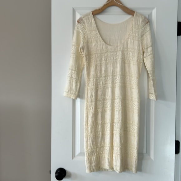 ⭐️NWT!⭐️Anthro Willow & Clay Lace Bodycon Mini Dress Scoop Back MEASUREMENTS Lg - Picture 12 of 12